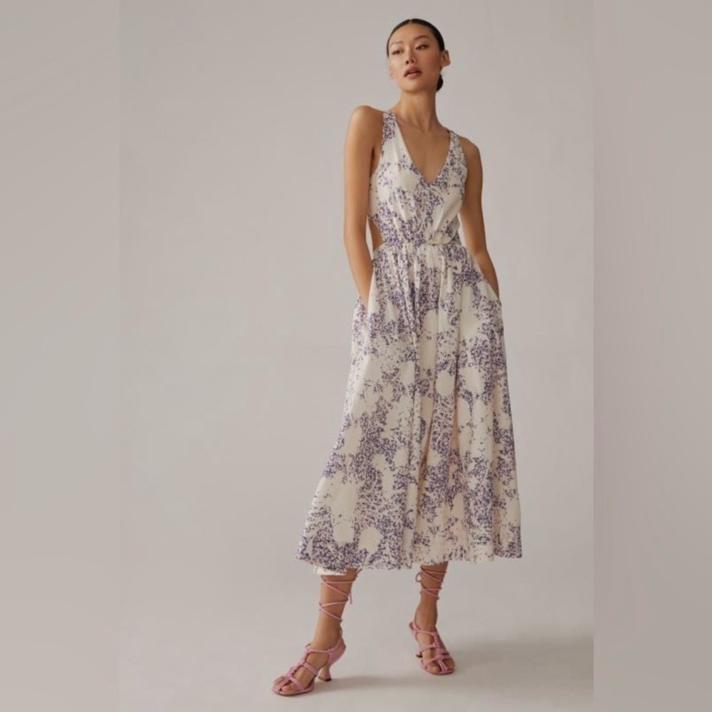 Anthropologie Aureta Studio Side Cutout Dress - Picture 8 of 9
